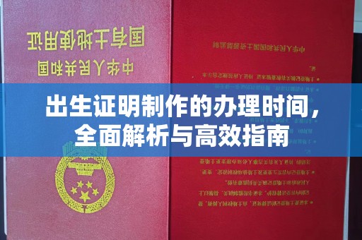 安化出生证明制作的办理时间，全面解析与高效指南