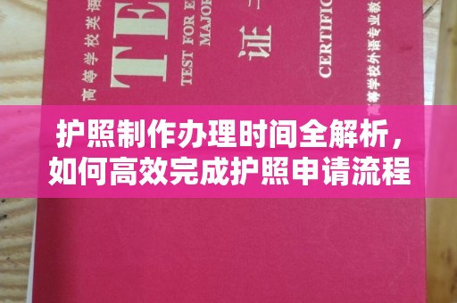 安化护照制作办理时间全解析，如何高效完成护照申请流程