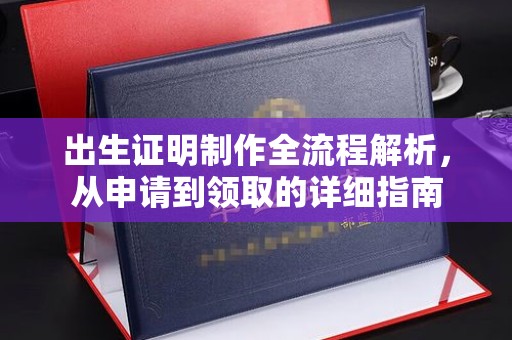 安化出生证明制作全流程解析，从申请到领取的详细指南